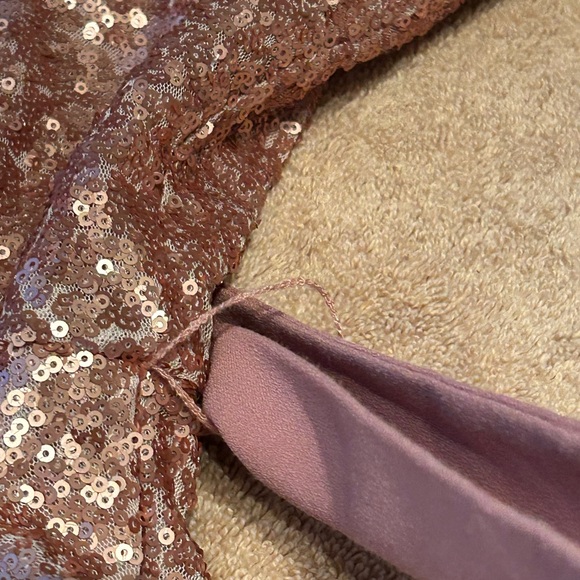 Gal Meets Glam Sequin Pink Beatrix Midi Dress Party Special Occasion EUC Sz 8 - Picture 10 of 16